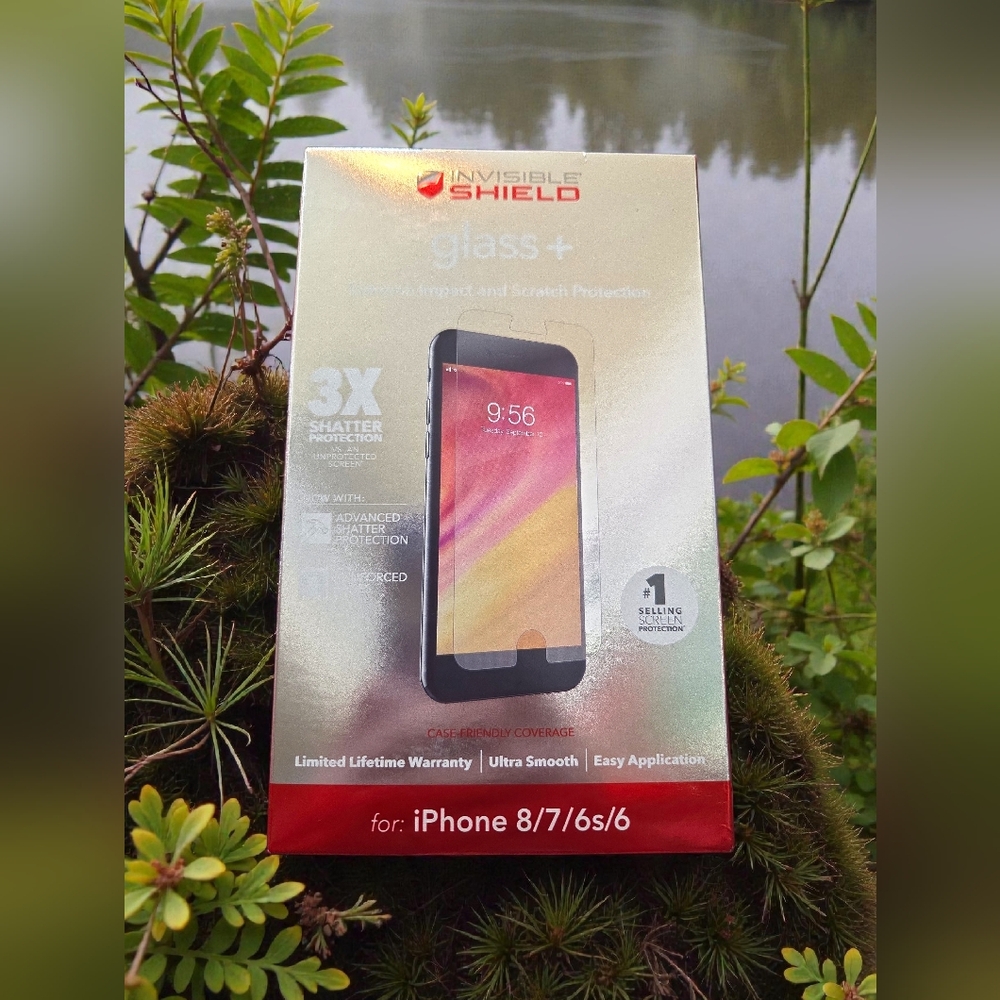 ZAGG InvisibleShield Glass+ screen protector designed for the iPhone 8, 7, 6s, 6